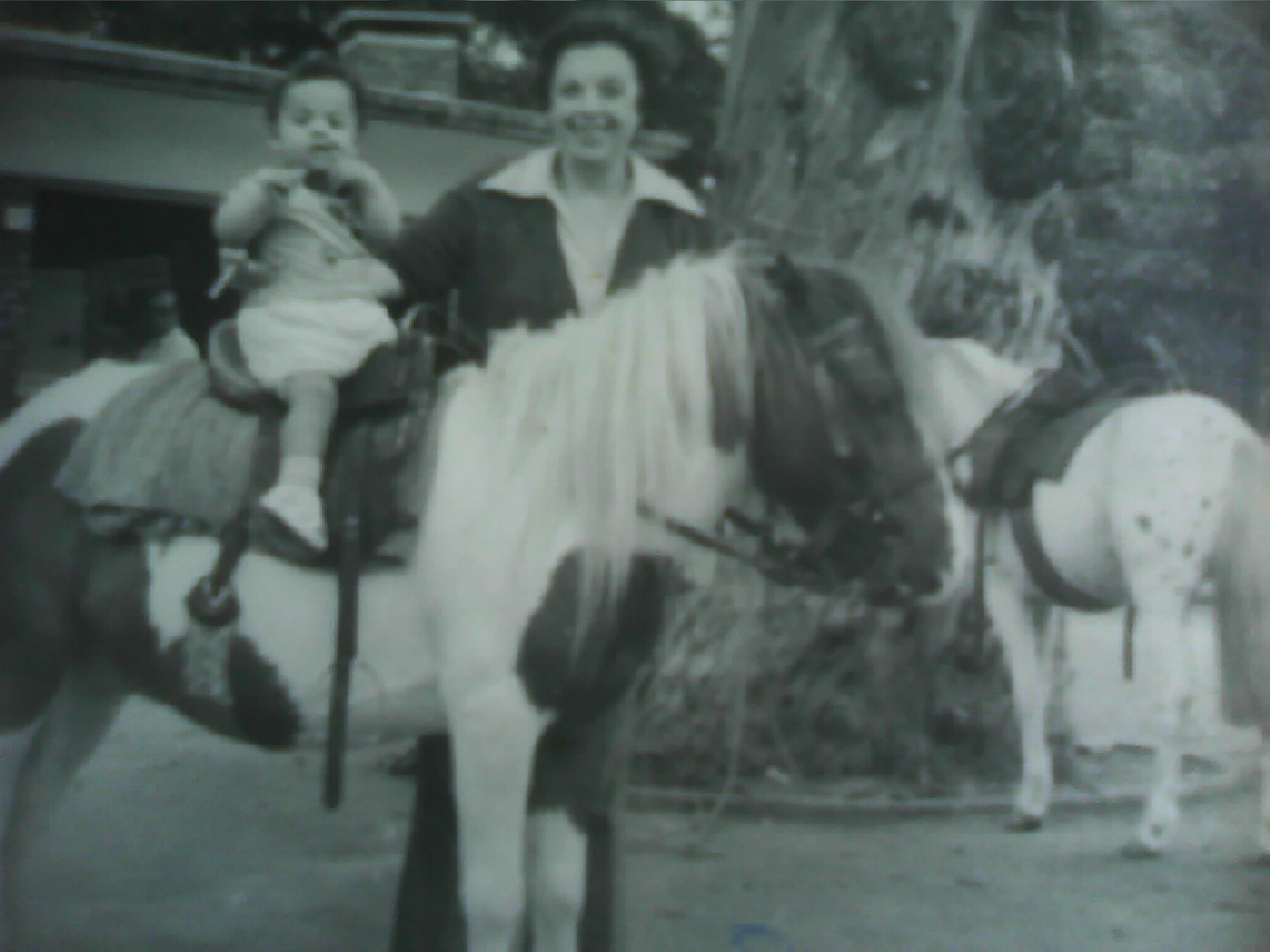 Marisa Bay with her grandson Louis Hannibal Nez during an outing