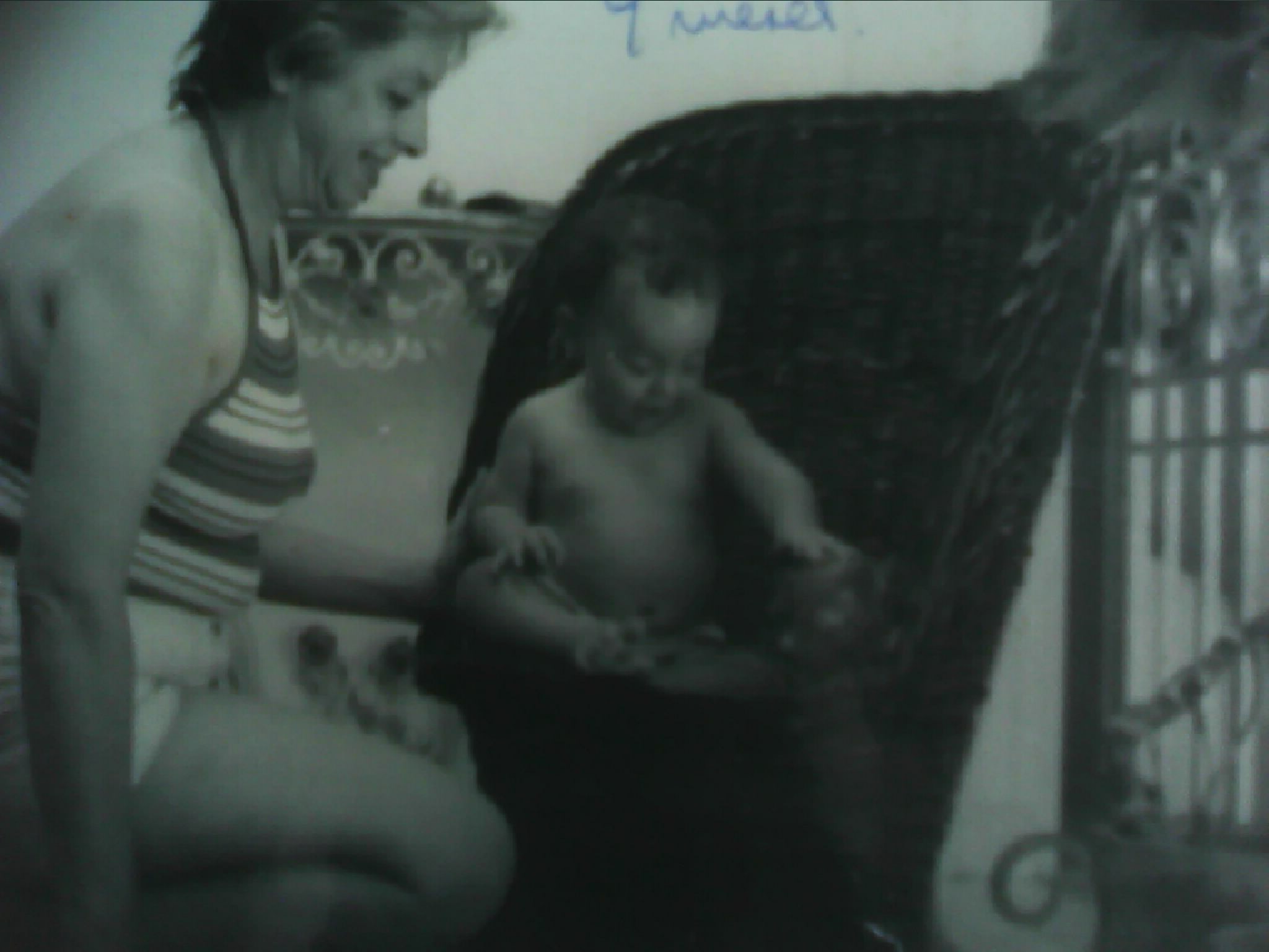 Marisa Bay with her grandson Louis Hannibal Nez in a family scene
