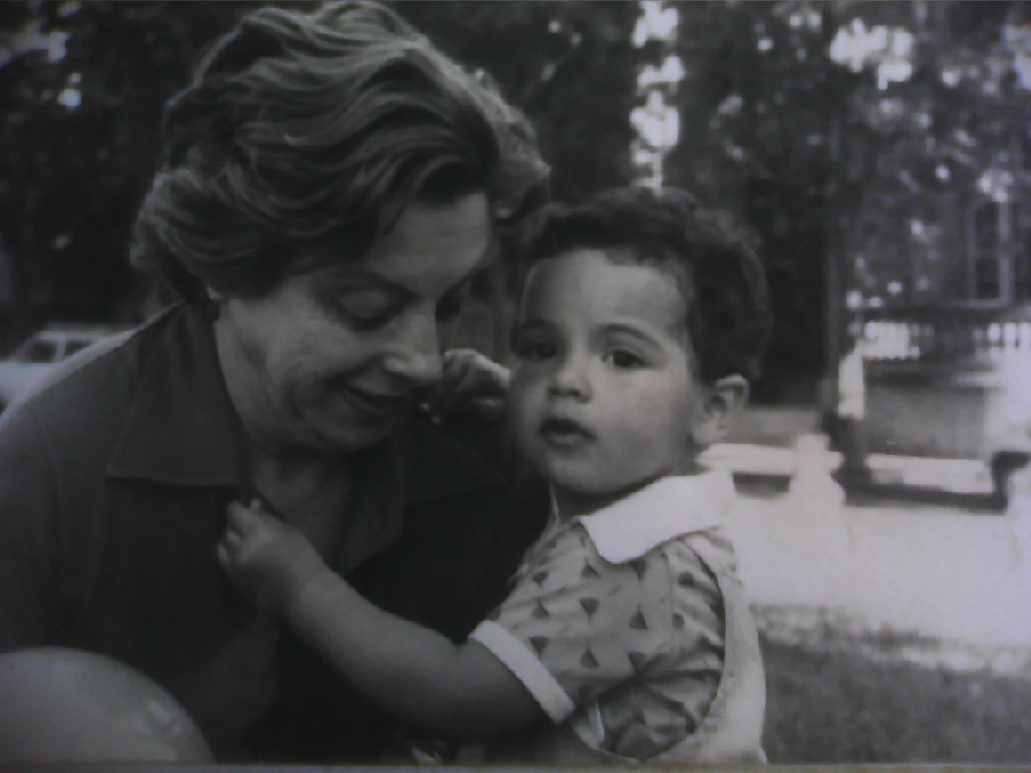 Portrait of Marisa Bay with her grandson Louis Hannibal Nez