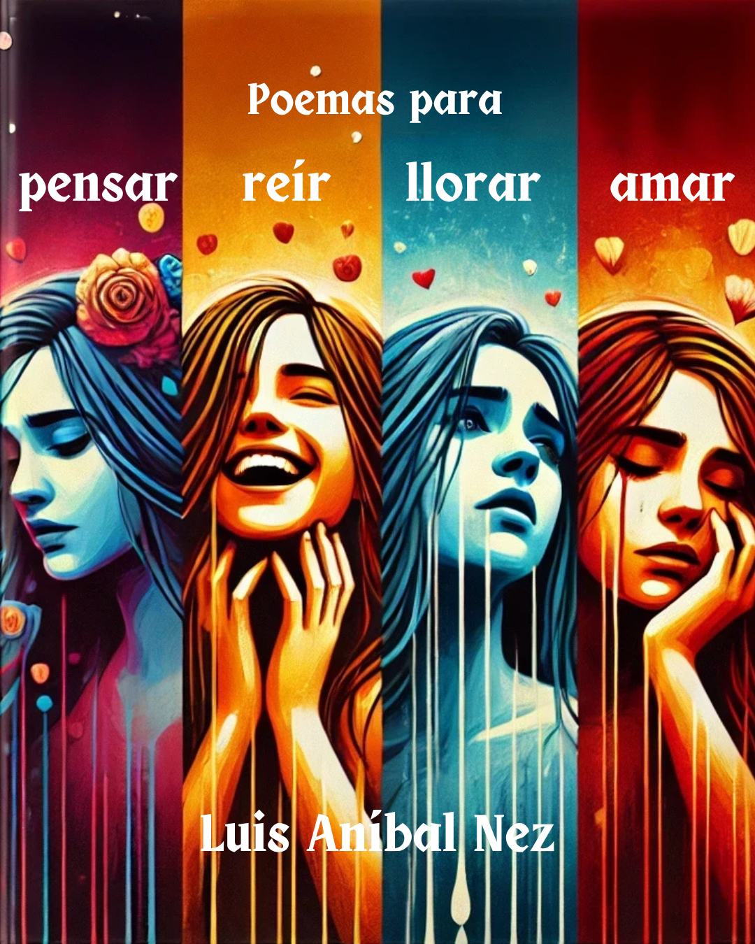 Poemas para pensar, reír, llorar y amar — portada