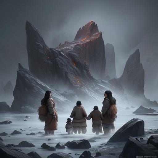 A Vurian family crossing Plomvuria