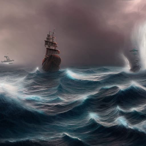 Walkinur ships on northern seas