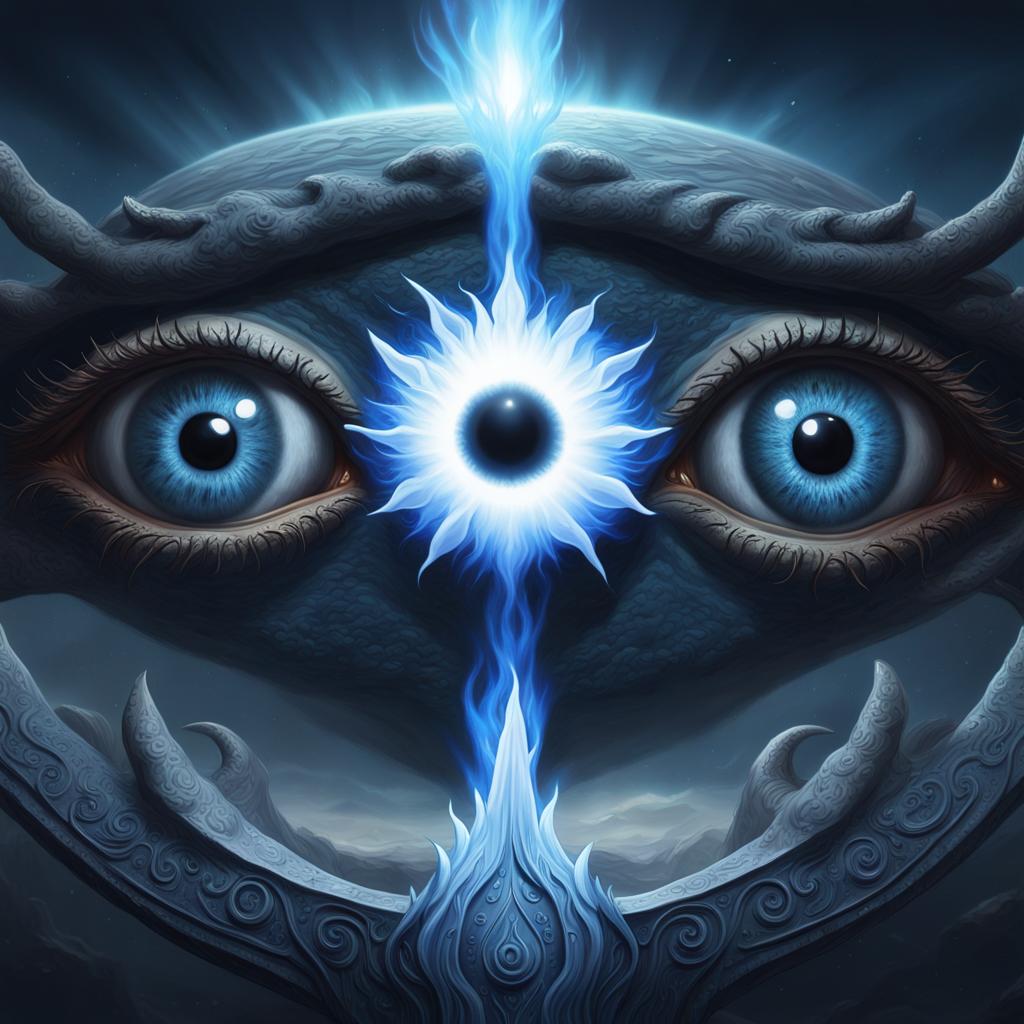 Zemmerman emblem of eyes and flame