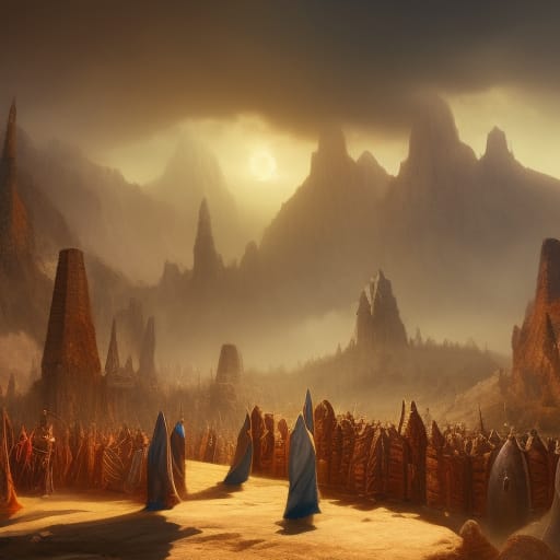 A gathering of peoples near Rdrilveria